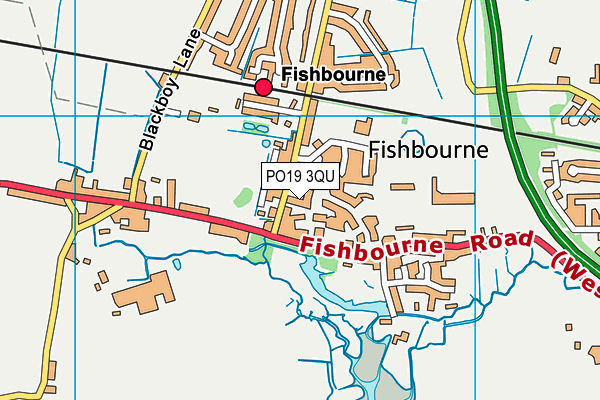 PO19 3QU map - OS VectorMap District (Ordnance Survey) PO19 3QU map - OS VectorMap District (Ordnance Survey)