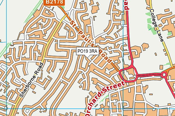 PO19 3RA map - OS VectorMap District (Ordnance Survey) PO19 3RA map - OS VectorMap District (Ordnance Survey)