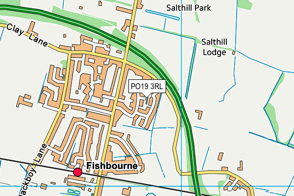 PO19 3RL map - OS VectorMap District (Ordnance Survey) PO19 3RL map - OS VectorMap District (Ordnance Survey)