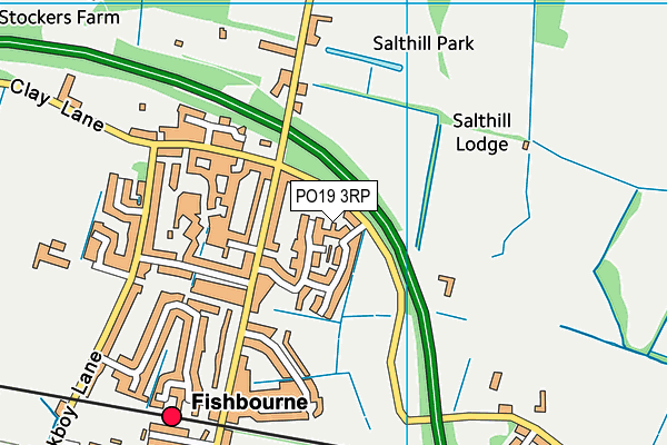 PO19 3RP map - OS VectorMap District (Ordnance Survey) PO19 3RP map - OS VectorMap District (Ordnance Survey)
