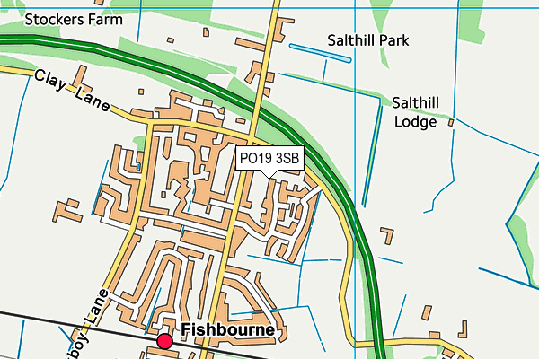 PO19 3SB map - OS VectorMap District (Ordnance Survey) PO19 3SB map - OS VectorMap District (Ordnance Survey)