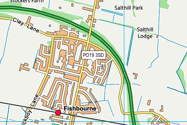 PO19 3SD map - OS VectorMap District (Ordnance Survey) PO19 3SD map - OS VectorMap District (Ordnance Survey)