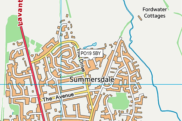 PO19 5BY map - OS VectorMap District (Ordnance Survey) PO19 5BY map - OS VectorMap District (Ordnance Survey)