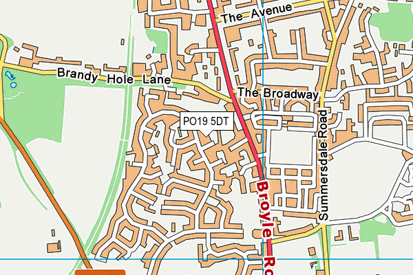 PO19 5DT map - OS VectorMap District (Ordnance Survey) PO19 5DT map - OS VectorMap District (Ordnance Survey)