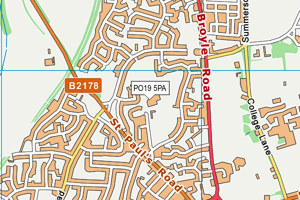 PO19 5PA map - OS VectorMap District (Ordnance Survey) PO19 5PA map - OS VectorMap District (Ordnance Survey)