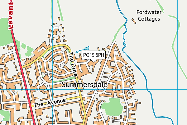 PO19 5PH map - OS VectorMap District (Ordnance Survey) PO19 5PH map - OS VectorMap District (Ordnance Survey)