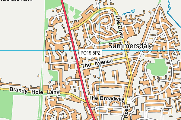 PO19 5PZ map - OS VectorMap District (Ordnance Survey) PO19 5PZ map - OS VectorMap District (Ordnance Survey)