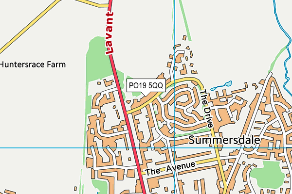 PO19 5QQ map - OS VectorMap District (Ordnance Survey) PO19 5QQ map - OS VectorMap District (Ordnance Survey)