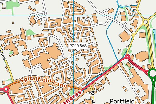 PO19 6AS map - OS VectorMap District (Ordnance Survey) PO19 6AS map - OS VectorMap District (Ordnance Survey)