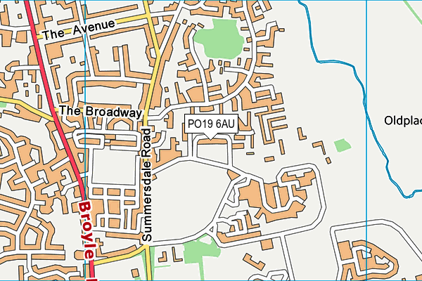 PO19 6AU map - OS VectorMap District (Ordnance Survey) PO19 6AU map - OS VectorMap District (Ordnance Survey)