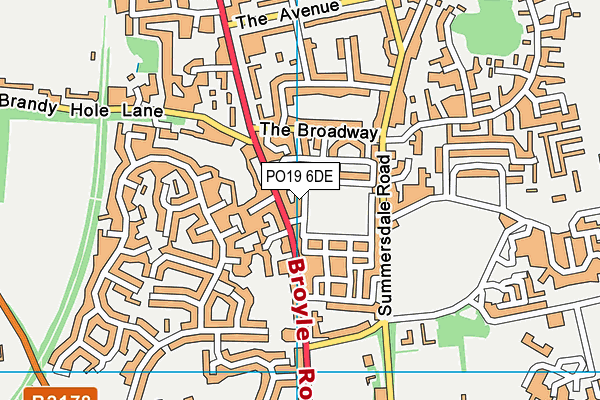 PO19 6DE map - OS VectorMap District (Ordnance Survey) PO19 6DE map - OS VectorMap District (Ordnance Survey)