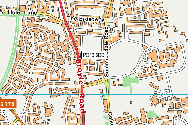 PO19 6DQ map - OS VectorMap District (Ordnance Survey) PO19 6DQ map - OS VectorMap District (Ordnance Survey)
