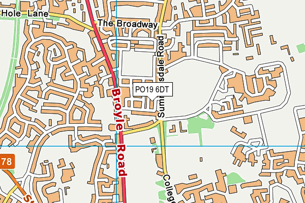 PO19 6DT map - OS VectorMap District (Ordnance Survey) PO19 6DT map - OS VectorMap District (Ordnance Survey)