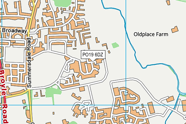 PO19 6DZ map - OS VectorMap District (Ordnance Survey) PO19 6DZ map - OS VectorMap District (Ordnance Survey)