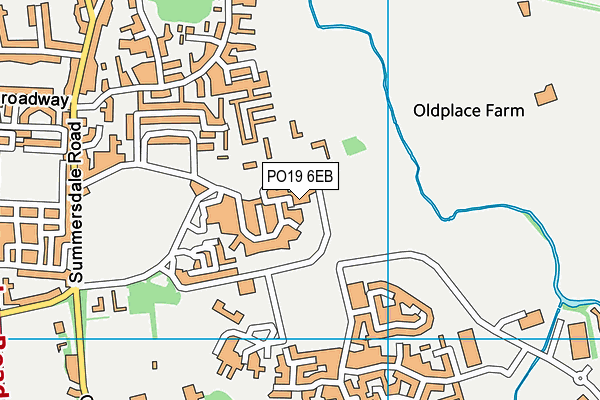 PO19 6EB map - OS VectorMap District (Ordnance Survey) PO19 6EB map - OS VectorMap District (Ordnance Survey)