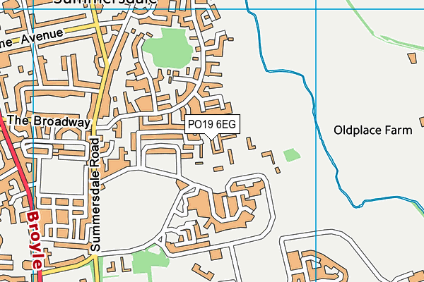 PO19 6EG map - OS VectorMap District (Ordnance Survey) PO19 6EG map - OS VectorMap District (Ordnance Survey)