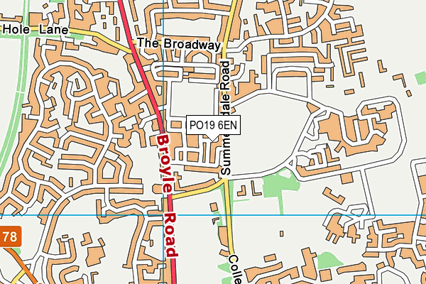 PO19 6EN map - OS VectorMap District (Ordnance Survey) PO19 6EN map - OS VectorMap District (Ordnance Survey)