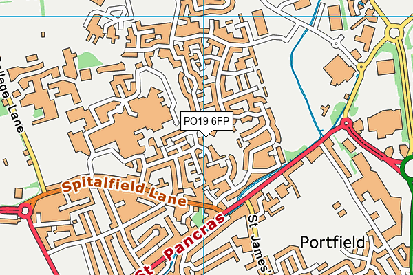 PO19 6FP map - OS VectorMap District (Ordnance Survey) PO19 6FP map - OS VectorMap District (Ordnance Survey)