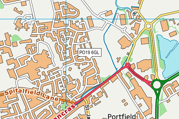 PO19 6GL map - OS VectorMap District (Ordnance Survey) PO19 6GL map - OS VectorMap District (Ordnance Survey)