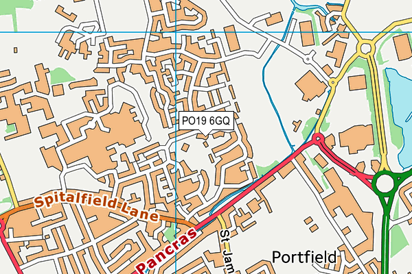 PO19 6GQ map - OS VectorMap District (Ordnance Survey) PO19 6GQ map - OS VectorMap District (Ordnance Survey)