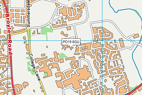 PO19 6GU map - OS VectorMap District (Ordnance Survey) PO19 6GU map - OS VectorMap District (Ordnance Survey)