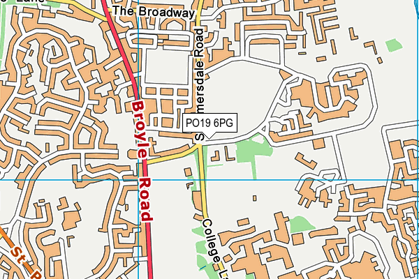 PO19 6PG map - OS VectorMap District (Ordnance Survey) PO19 6PG map - OS VectorMap District (Ordnance Survey)