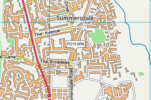 PO19 6PN map - OS VectorMap District (Ordnance Survey) PO19 6PN map - OS VectorMap District (Ordnance Survey)