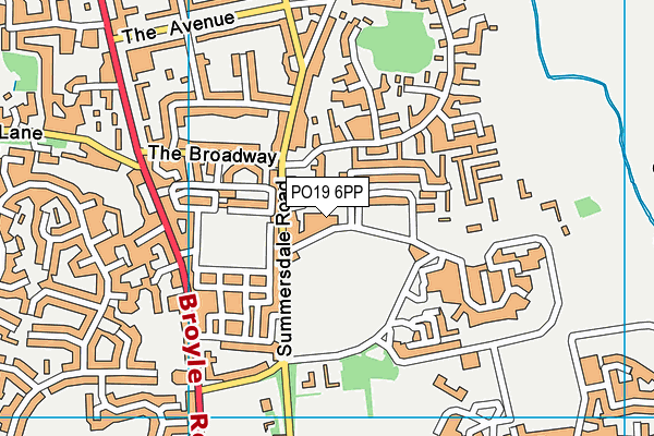 PO19 6PP map - OS VectorMap District (Ordnance Survey) PO19 6PP map - OS VectorMap District (Ordnance Survey)