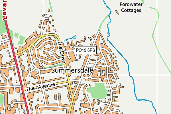 PO19 6PS map - OS VectorMap District (Ordnance Survey) PO19 6PS map - OS VectorMap District (Ordnance Survey)