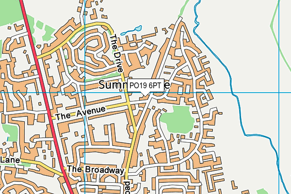 PO19 6PT map - OS VectorMap District (Ordnance Survey) PO19 6PT map - OS VectorMap District (Ordnance Survey)