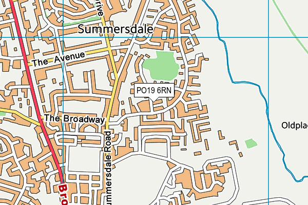 PO19 6RN map - OS VectorMap District (Ordnance Survey) PO19 6RN map - OS VectorMap District (Ordnance Survey)