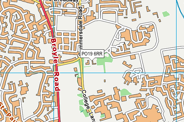 PO19 6RR map - OS VectorMap District (Ordnance Survey)