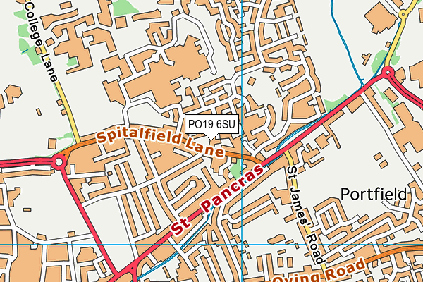PO19 6SU map - OS VectorMap District (Ordnance Survey) PO19 6SU map - OS VectorMap District (Ordnance Survey)