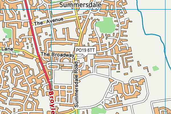 PO19 6TT map - OS VectorMap District (Ordnance Survey) PO19 6TT map - OS VectorMap District (Ordnance Survey)