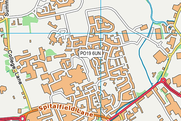 PO19 6UN map - OS VectorMap District (Ordnance Survey) PO19 6UN map - OS VectorMap District (Ordnance Survey)