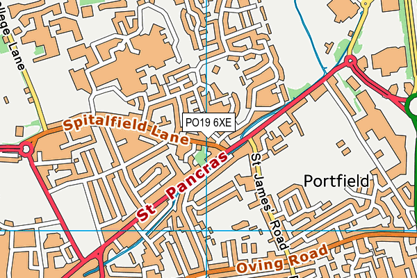 PO19 6XE map - OS VectorMap District (Ordnance Survey) PO19 6XE map - OS VectorMap District (Ordnance Survey)