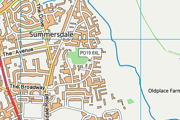 PO19 6XL map - OS VectorMap District (Ordnance Survey) PO19 6XL map - OS VectorMap District (Ordnance Survey)