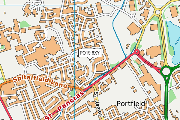 PO19 6XY map - OS VectorMap District (Ordnance Survey) PO19 6XY map - OS VectorMap District (Ordnance Survey)