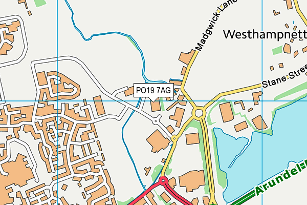 PO19 7AG map - OS VectorMap District (Ordnance Survey) PO19 7AG map - OS VectorMap District (Ordnance Survey)