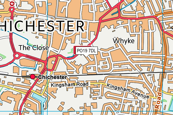 PO19 7DL map - OS VectorMap District (Ordnance Survey) PO19 7DL map - OS VectorMap District (Ordnance Survey)