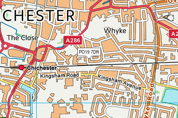 PO19 7DR map - OS VectorMap District (Ordnance Survey) PO19 7DR map - OS VectorMap District (Ordnance Survey)