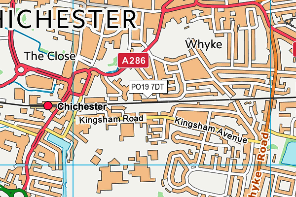 PO19 7DT map - OS VectorMap District (Ordnance Survey) PO19 7DT map - OS VectorMap District (Ordnance Survey)