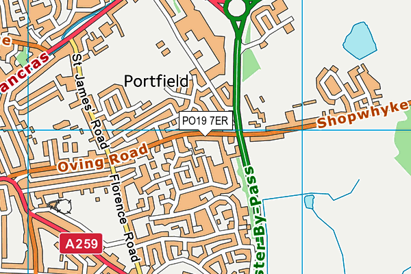 PO19 7ER map - OS VectorMap District (Ordnance Survey) PO19 7ER map - OS VectorMap District (Ordnance Survey)