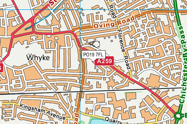 PO19 7FL map - OS VectorMap District (Ordnance Survey) PO19 7FL map - OS VectorMap District (Ordnance Survey)