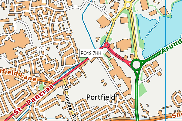 PO19 7HH map - OS VectorMap District (Ordnance Survey) PO19 7HH map - OS VectorMap District (Ordnance Survey)