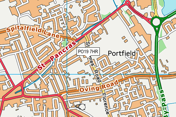 PO19 7HR map - OS VectorMap District (Ordnance Survey) PO19 7HR map - OS VectorMap District (Ordnance Survey)
