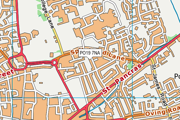 PO19 7NA map - OS VectorMap District (Ordnance Survey) PO19 7NA map - OS VectorMap District (Ordnance Survey)
