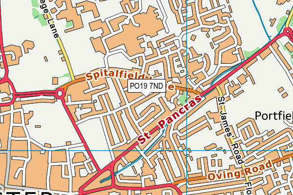 PO19 7ND map - OS VectorMap District (Ordnance Survey) PO19 7ND map - OS VectorMap District (Ordnance Survey)