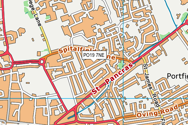 PO19 7NE map - OS VectorMap District (Ordnance Survey) PO19 7NE map - OS VectorMap District (Ordnance Survey)