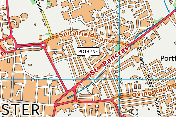PO19 7NF map - OS VectorMap District (Ordnance Survey) PO19 7NF map - OS VectorMap District (Ordnance Survey)